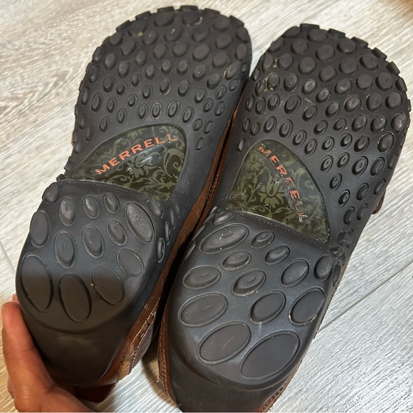 Merrell Plaza Bandeau Mary Jane Women’s Size 11 Espresso Leather Slip On Shoes - Picture 6 of 8